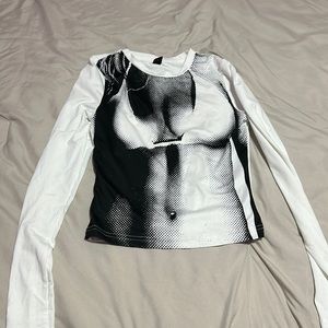 White Longsleeve Bikini Shirt